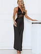 Ibiza Twilight Satin Lace Maxi Dress - thumbnail 7