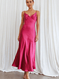 Infinity Pintuck Bust Midi Dress Fuchsia - thumbnail 6