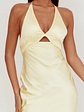 Jassinta Keyhole Bust Maxi Dress Lemon - thumbnail 3