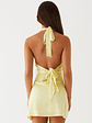 Heavy Hearted Mini Dress - Yellow - thumbnail 4