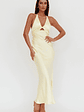 Jassinta Keyhole Bust Maxi Dress Lemon - thumbnail 5