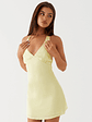 Heavy Hearted Mini Dress - Yellow - thumbnail 6