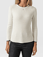 Honeycomb Rib Sweater - Cream - thumbnail 3