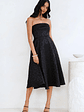 Ink Love Strapless Midi Dress - thumbnail 5