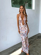 Harper Mesh Maxi Dress Azule - thumbnail 5