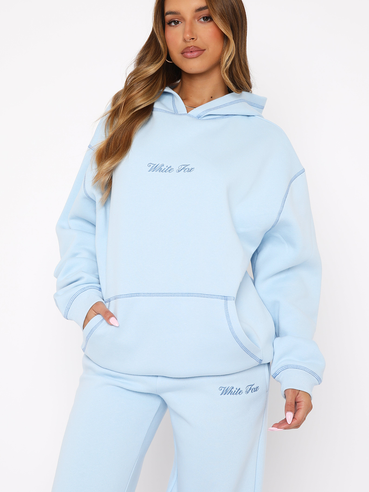 Instant Attraction Oversized Hoodie Baby Blue 2
