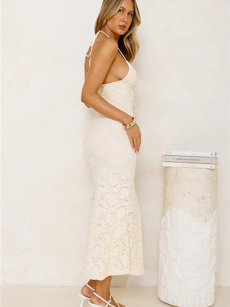 Iconic In Style Lace Midi Dress 3