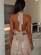 Harper Sequin Mini Dress - Champagne - thumbnail 2