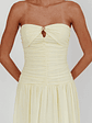 High Streets Strapless Maxi Dress Butter - thumbnail 3