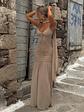 IDA MAXI DRESS TAN - thumbnail 1