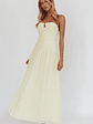 High Streets Strapless Maxi Dress Butter - thumbnail 5