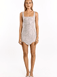 Jayda Silver Sequin Party Mini Dress - thumbnail 3