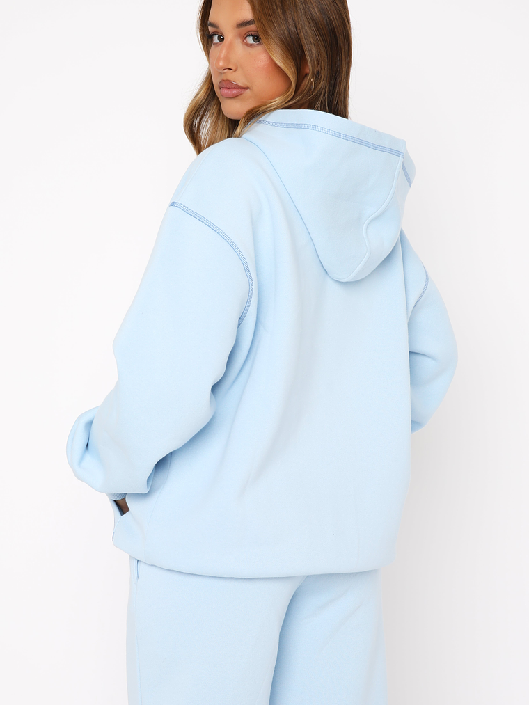 Instant Attraction Oversized Hoodie Baby Blue 4