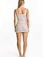 Jayda Silver Sequin Party Mini Dress - thumbnail 5