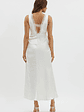 Ivonne Lace Trim V-Neck Maxi Dress Oyster - thumbnail 7