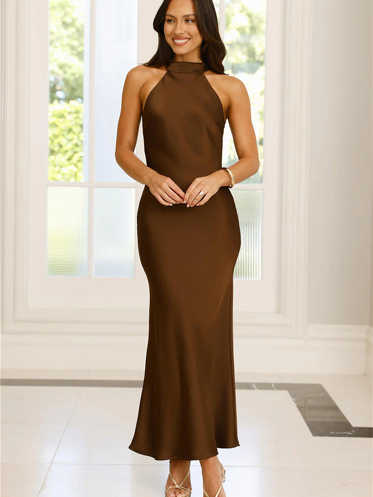 Icon Status Satin Maxi Dress 14