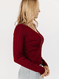 Heidi Pointelle Cardigan | Brick - thumbnail 2