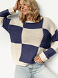Jayda Sweater | Cream + Blue - thumbnail 2