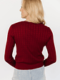 Heidi Pointelle Cardigan | Brick - thumbnail 4