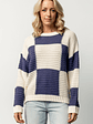 Jayda Sweater | Cream + Blue - thumbnail 5