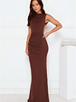 Investment Piece Maxi Dress Brown - thumbnail 1