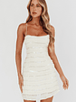 Highlight Reel Sequin Laced Back Dress Beige - thumbnail 1