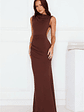 Investment Piece Maxi Dress Brown - thumbnail 4