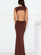 Investment Piece Maxi Dress Brown - thumbnail 5