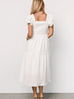 Jacie Smocked Midi Dress | White - thumbnail 4