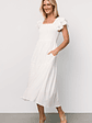 Jacie Smocked Midi Dress | White - thumbnail 5