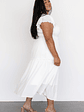 Jacie Smocked Midi Dress | White - thumbnail 6