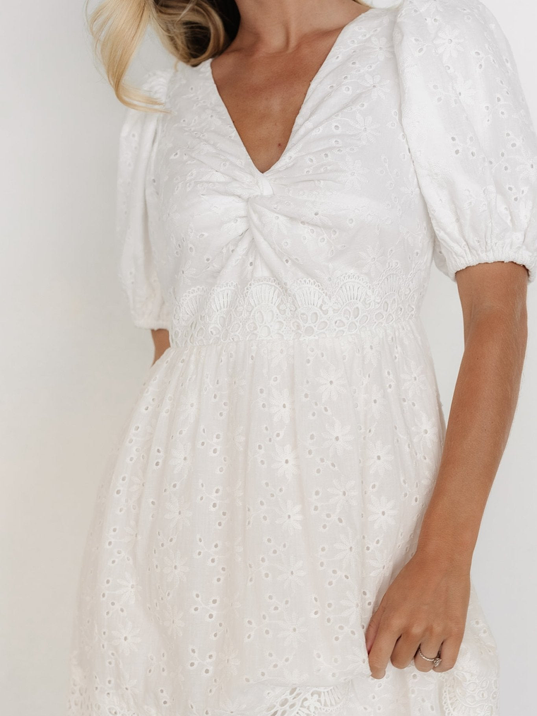 Jackie Eyelet Maxi Dress | Off White 2