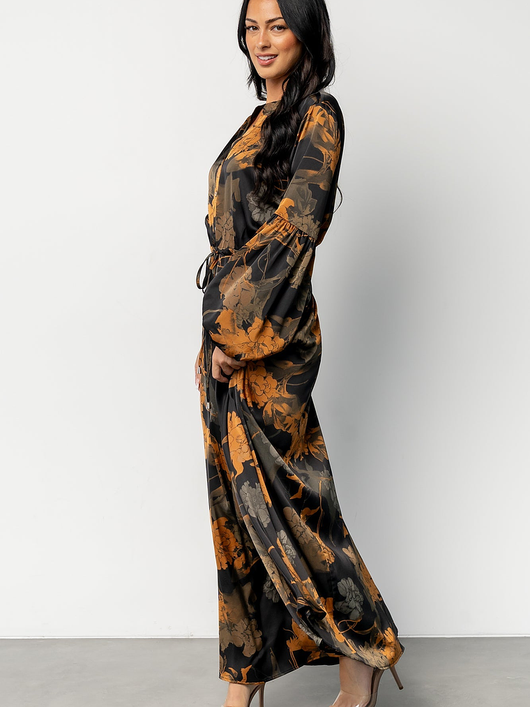 Helen Maxi Dress | Black + Gold 3