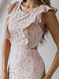 Jackie Pinafore Floral Lace Dress Pink - thumbnail 4