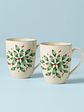 Hosting The Holidays 2-Piece Holly Mug Set - thumbnail 1