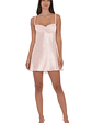 Jacquard Babydoll Dress in Baby Pink - thumbnail 4