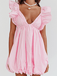 Horoscope Bubble Hem Mini Dress Blush - thumbnail 4