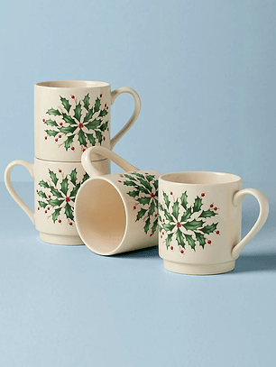 Hosting the Holidays 4-Piece Stackable Mug Set
