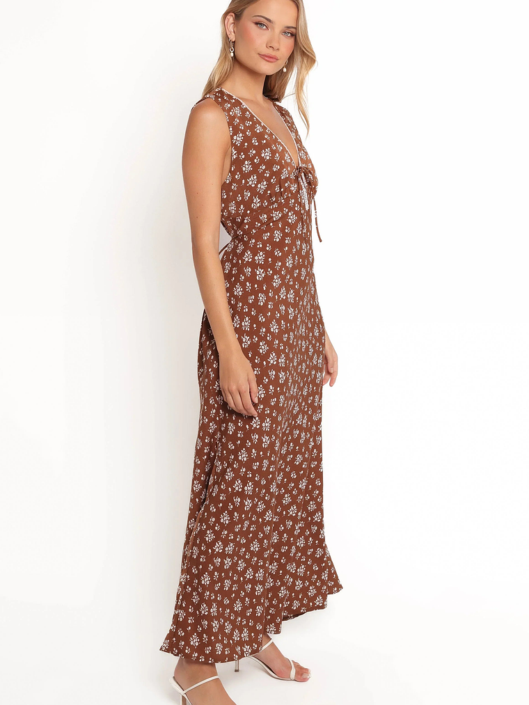 Jackson Maxi Dress - Brown Ditsy Floral 7