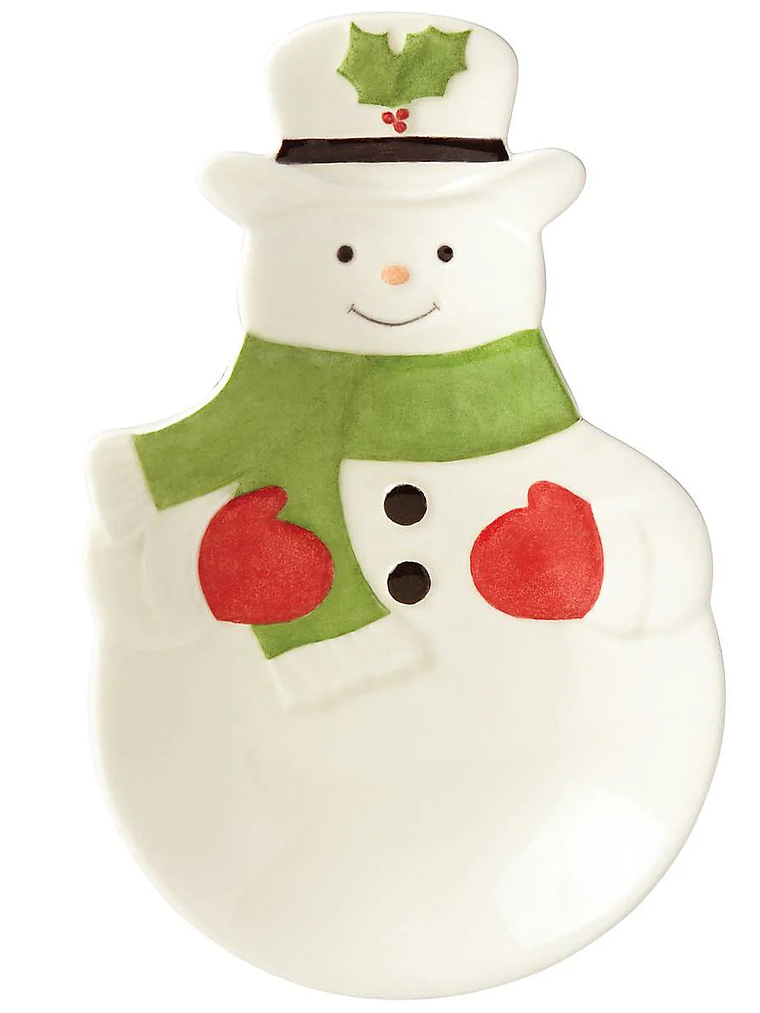 Hosting The Holidays Snowman Spoon Rest 3