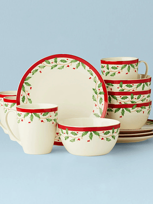 Holiday 12-Piece Dessert Set