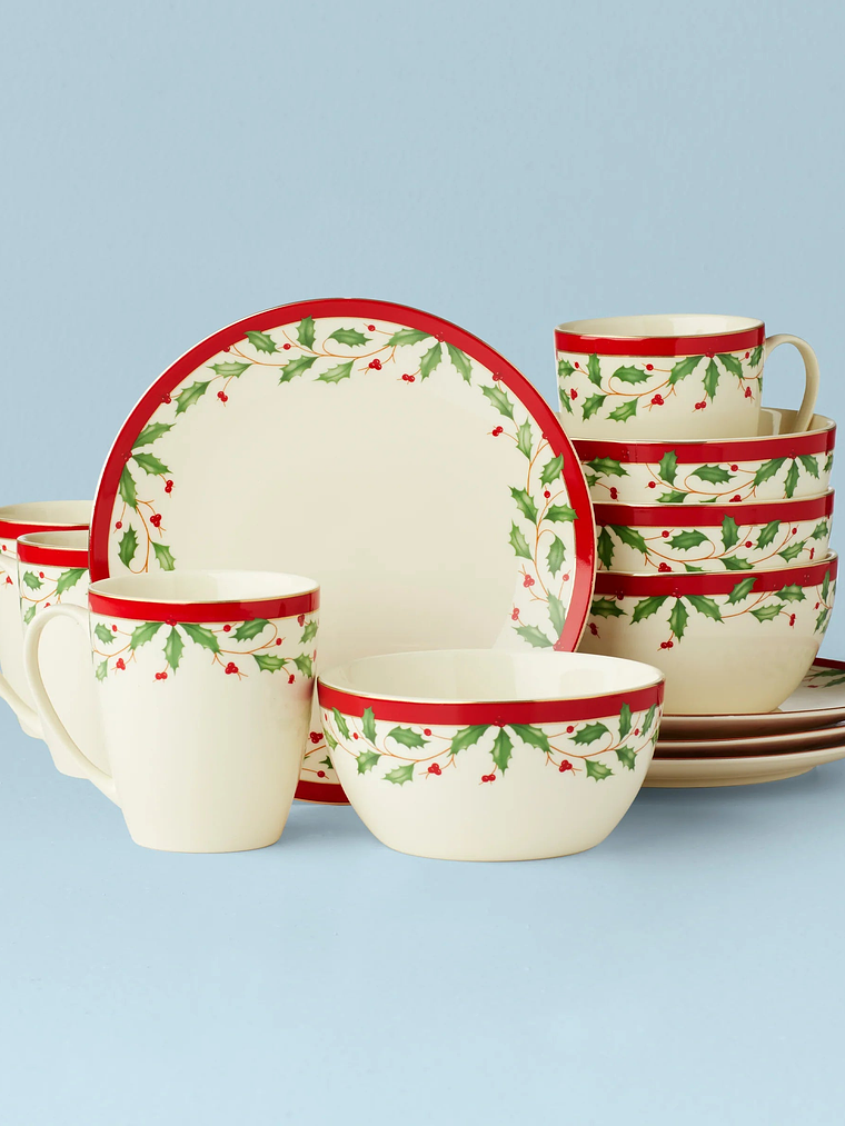 Holiday 12-Piece Dessert Set 1