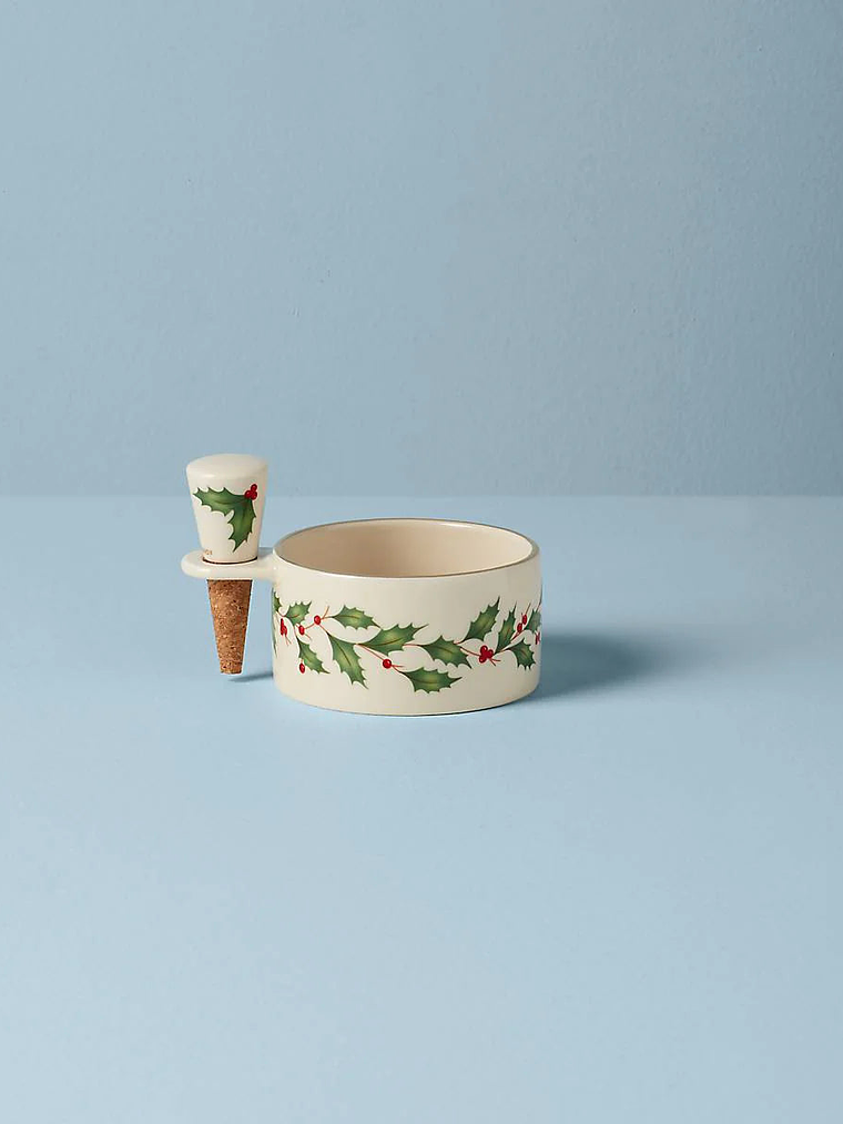 Hosting The Holidays Wine Coaster & Stopper Set 1