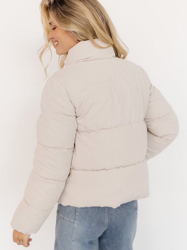Holden Corduroy Puffer Jacket | Light Greige 6