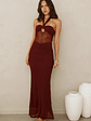 Irresistible Style Mesh Halter Maxi Dress - thumbnail 5