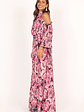 Hilary Pleated Maxi Dress - Pink Floral - thumbnail 10