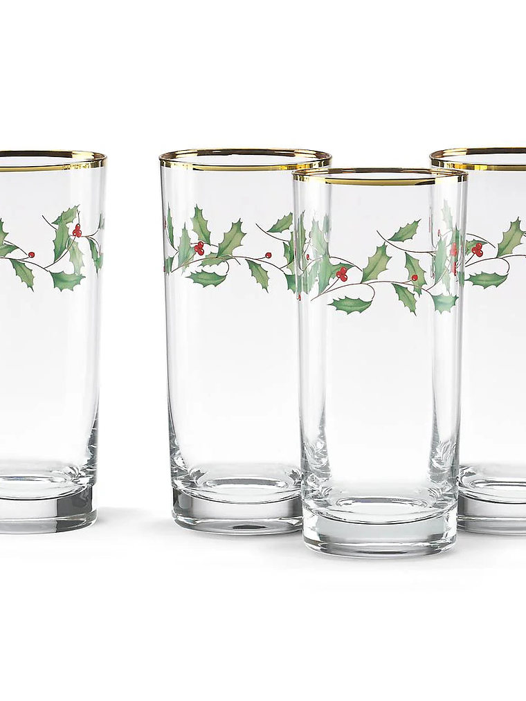 Holiday 4-Piece Highball Glass Set 3