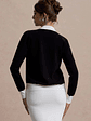 Joelle | Black & White Knit Cardigan - thumbnail 2