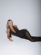 Hot Right Now Polka Dot Maxi Dress Black - thumbnail 3