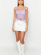 Isabella Purple Sequin Strapless Top - thumbnail 7